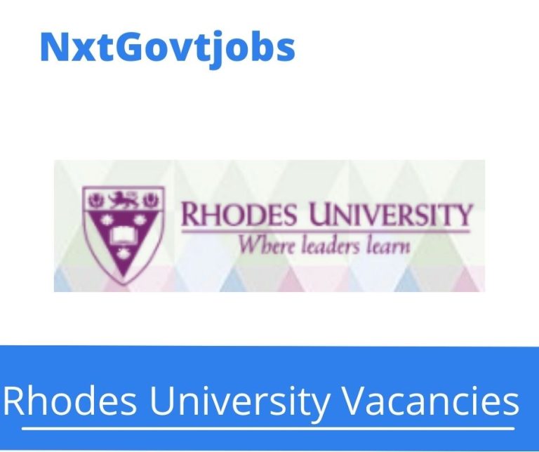 Rhodes University Principal Technical Officer Vacancies in Grahamstown 2023