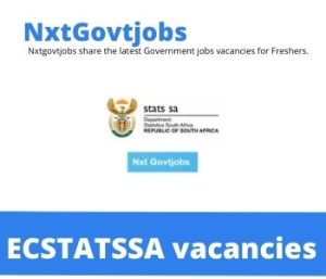Eastern Cape Department of Statistics Vacancies 2022 @statssa.gov.za