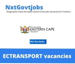 Eastern Cape Department of Transport Vacancies 2022 @ectransport.gov.za