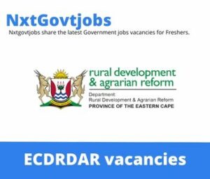 Department of Rural Development, Agrarian Reform vacancies