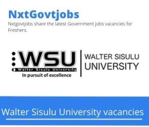 WSU Lab Technician Vacancies Apply now @wsu.ac.za